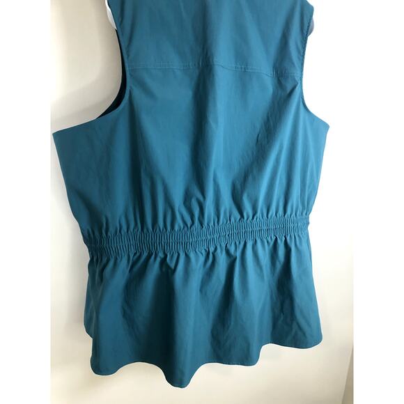 Athleta Levitate Poplin Tank Women's Size 3X Teal - Picture 9 of 15